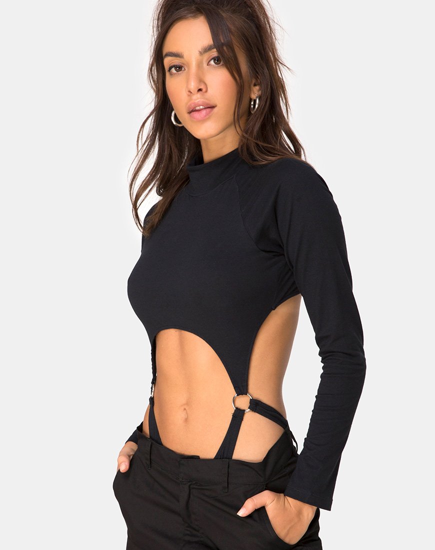 Grino Bodice in effen zwart