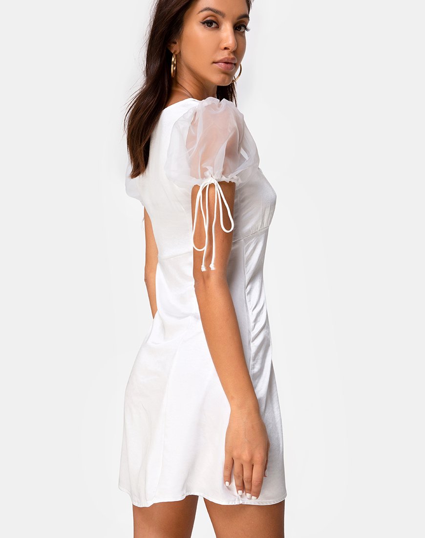 Afbeelding van Guenelle Jurk in Organza Crème