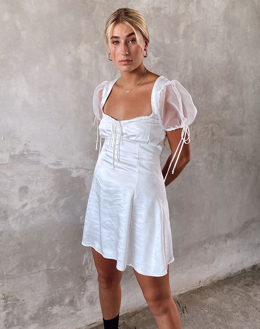 Afbeelding van Guenelle Jurk in Organza Crème