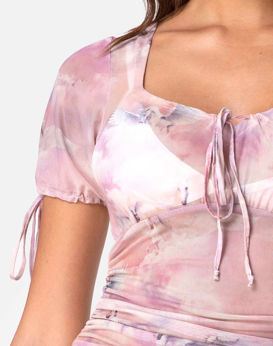 Afbeelding van Guenetta-jurk in Pegasus Roze Mesh