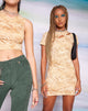 Afbeelding van MOTEL X OLIVIA NEILL Gueri Bodycon Dress in Terrain Tan