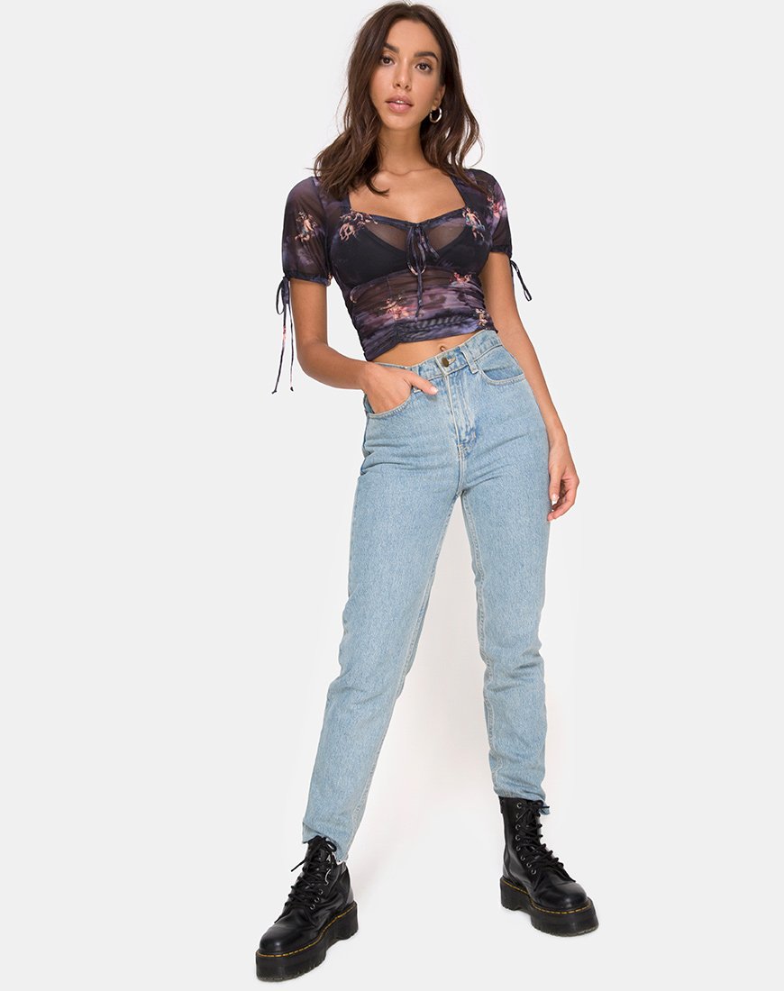 Afbeelding van Guinevre Top in Dark Angel Mesh