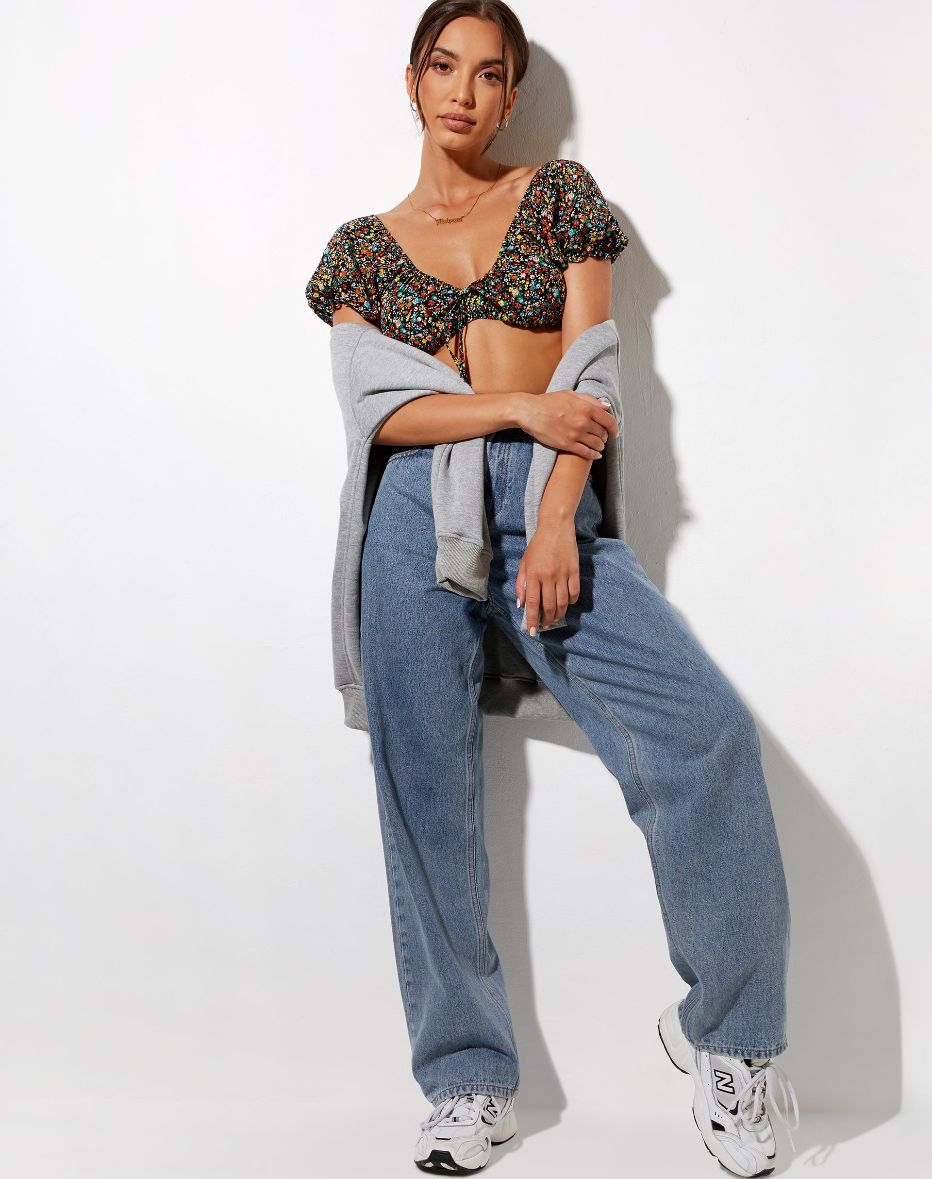 Afbeelding van Haenji Crop Top in Kenny Floral