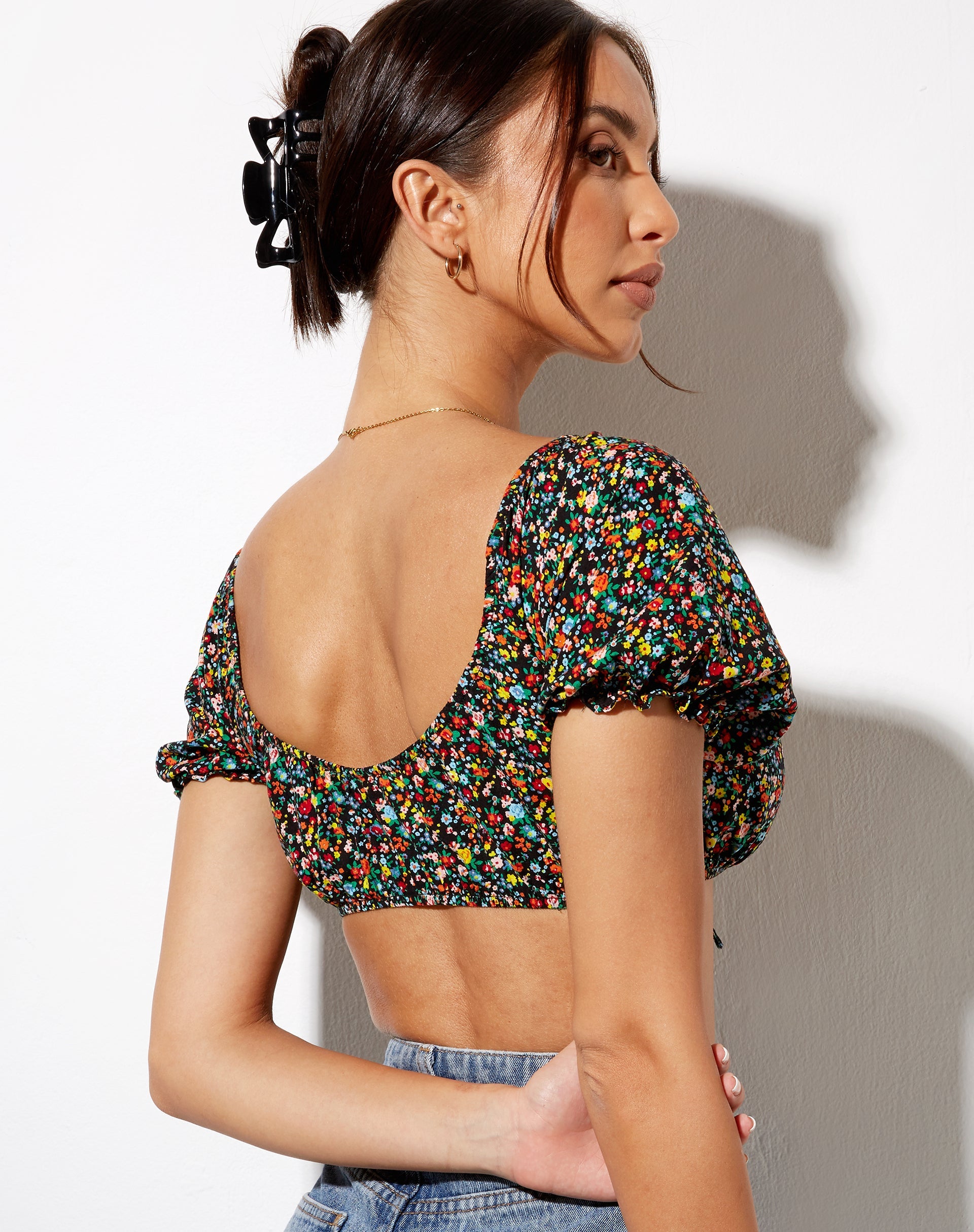 Afbeelding van Haenji Crop Top in Kenny Floral