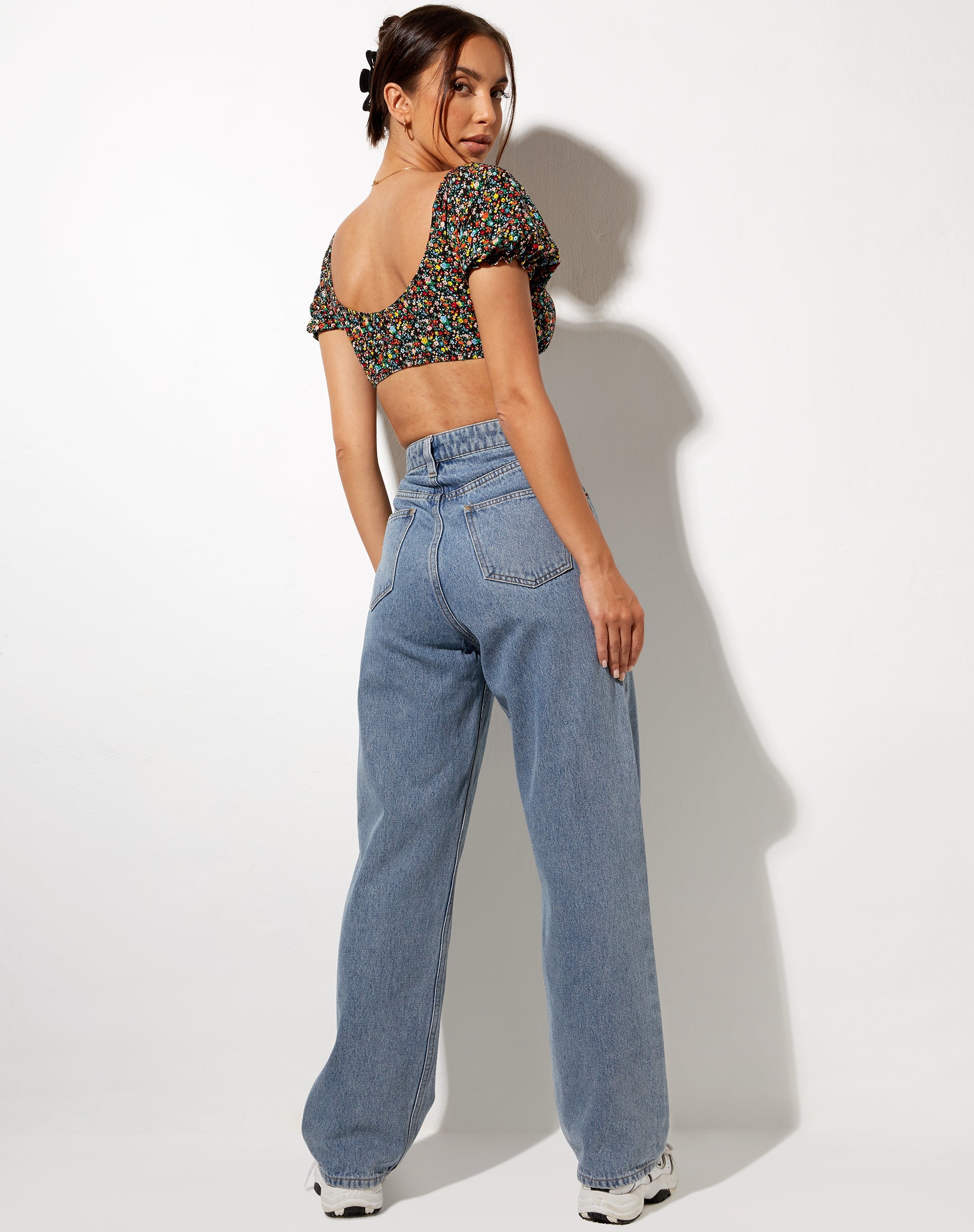 Afbeelding van Haenji Crop Top in Kenny Floral
