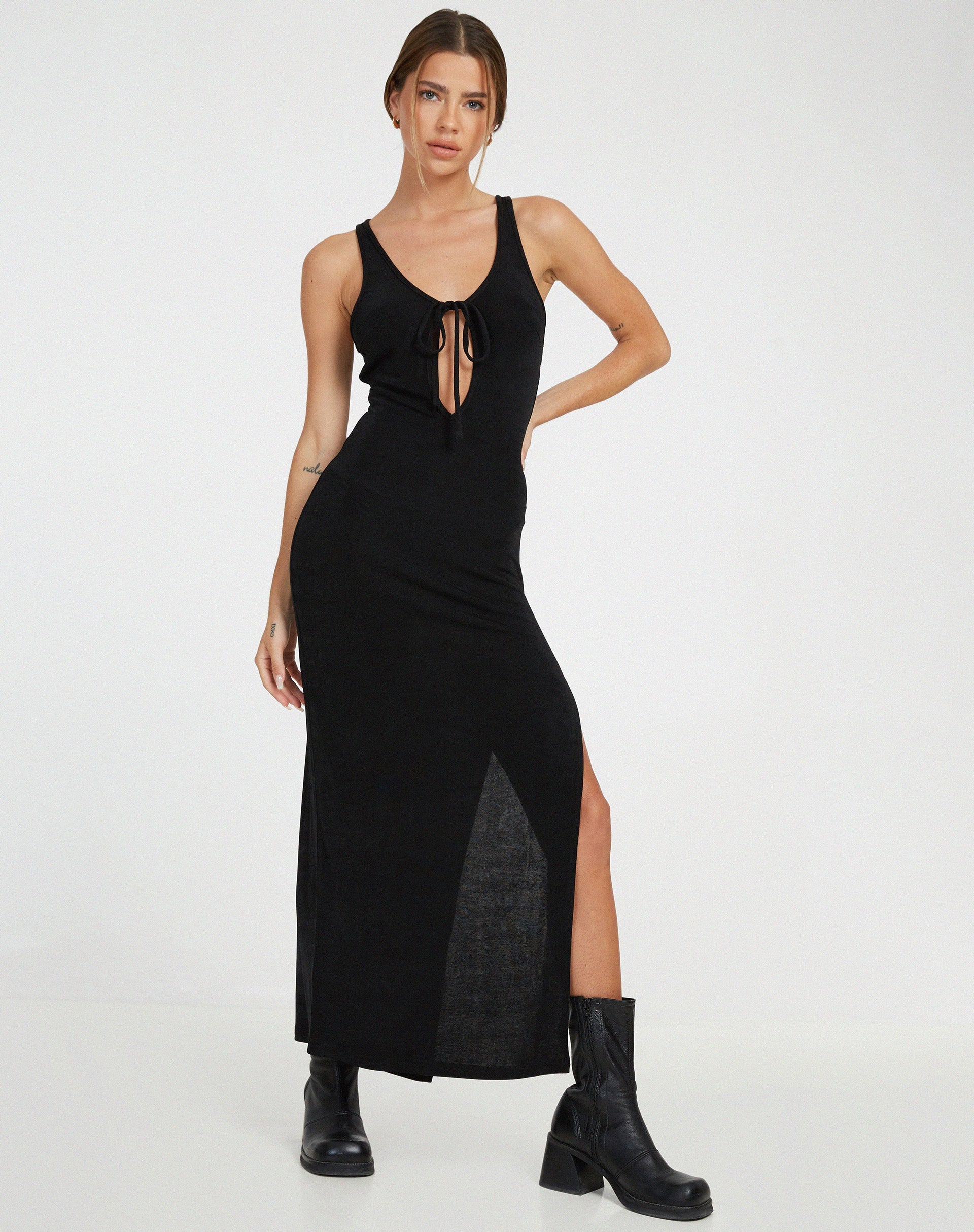 Afbeelding van Haldis Maxi Dress in Zwart