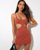 Afbeelding van Han Bodycon Jurk in Rib Ceder