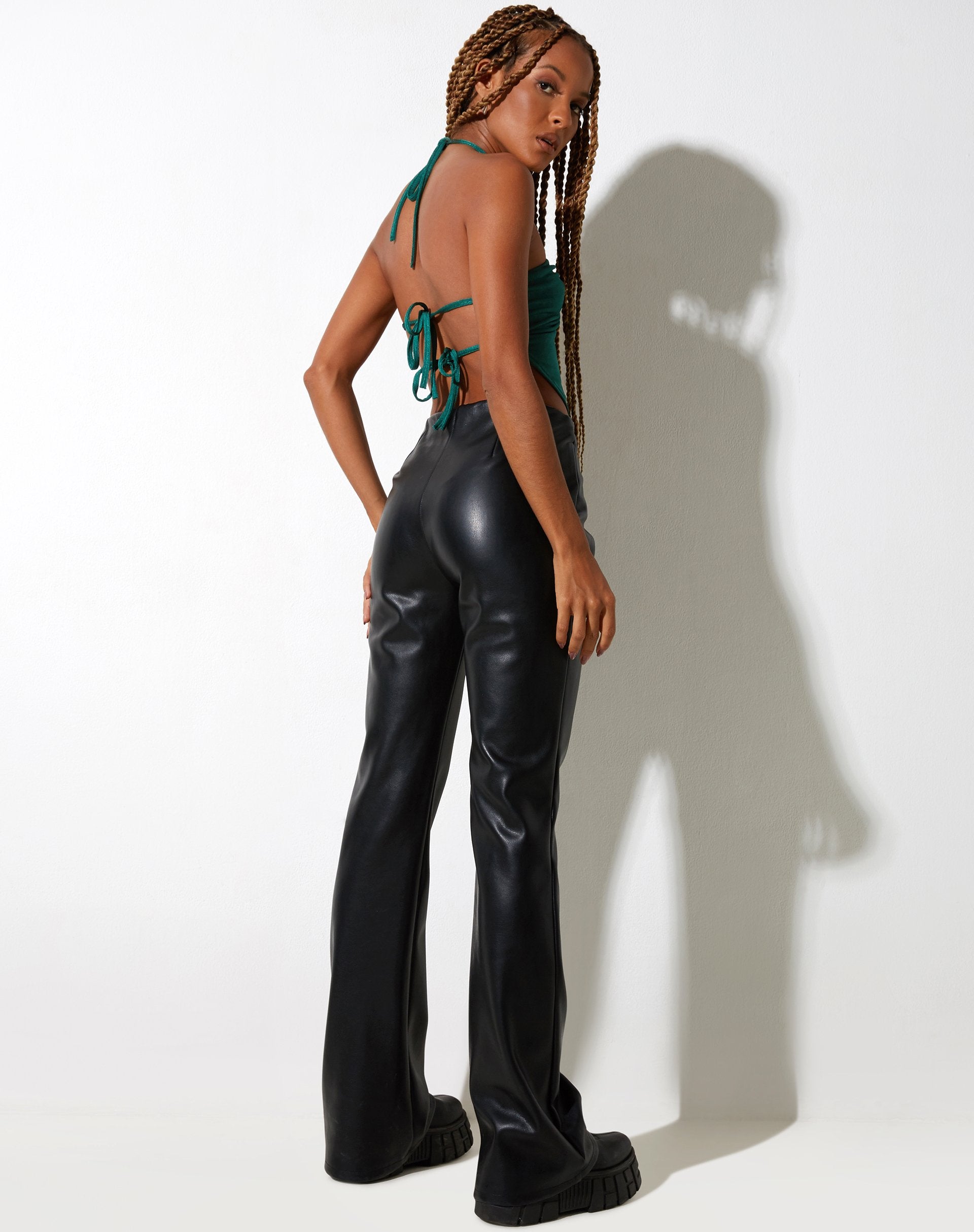 Afbeelding van Hanabi Top in Crepe Bosgroen