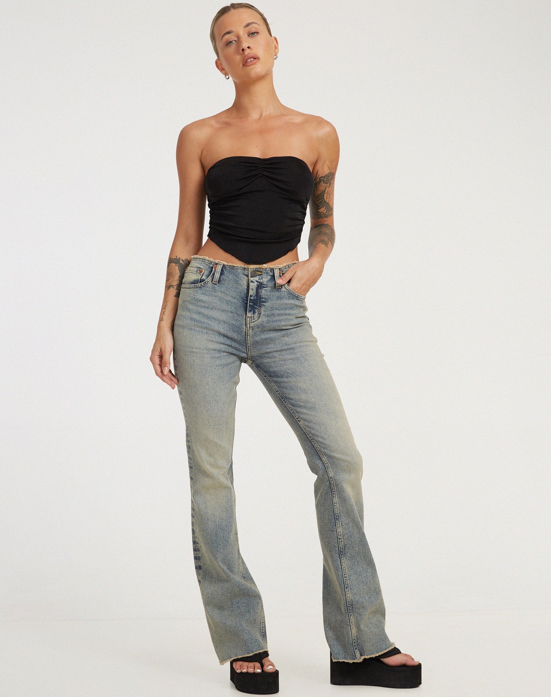 Afbeelding van Hankru Bandeau Top in Zwart