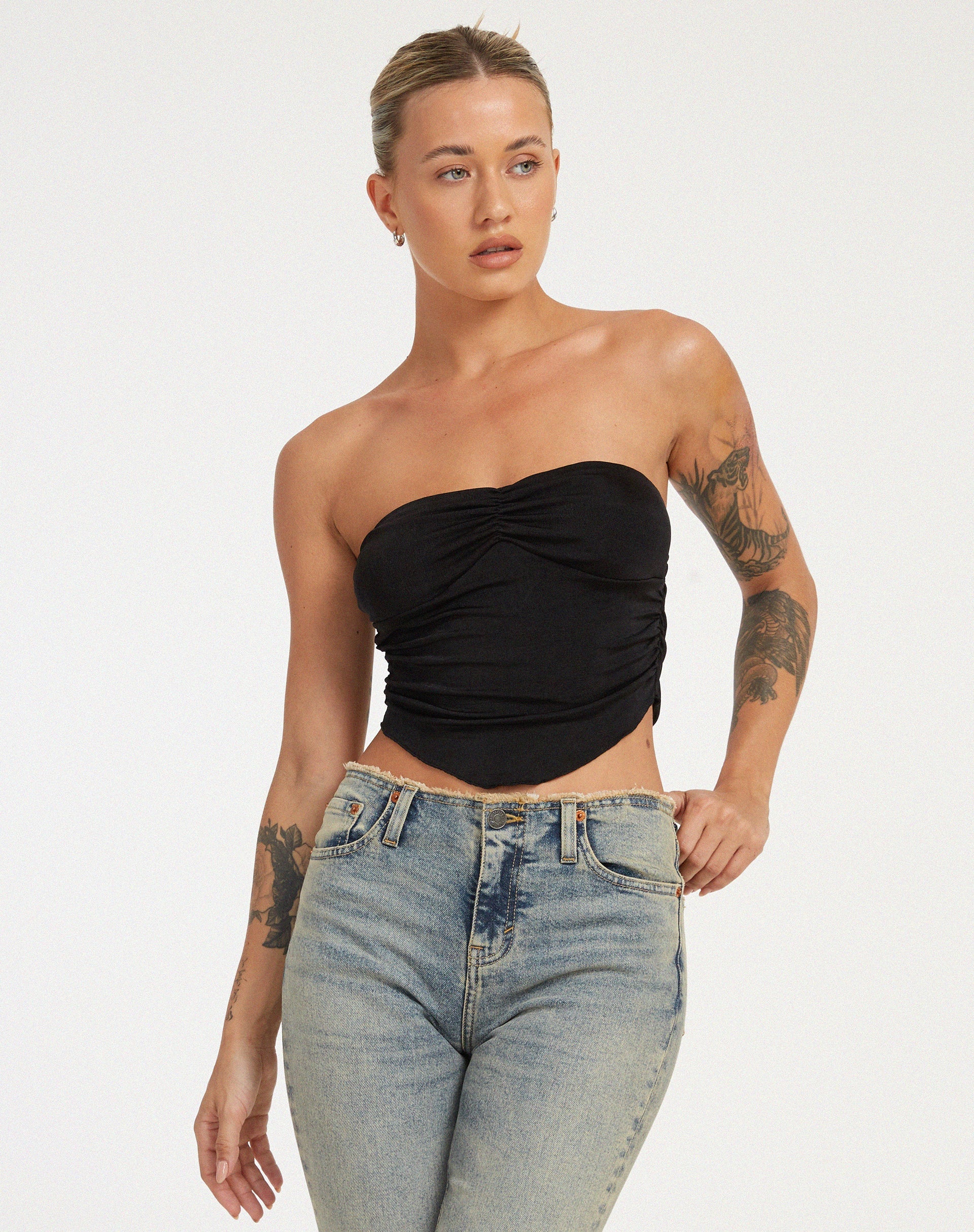 Afbeelding van Hankru Bandeau Top in Zwart