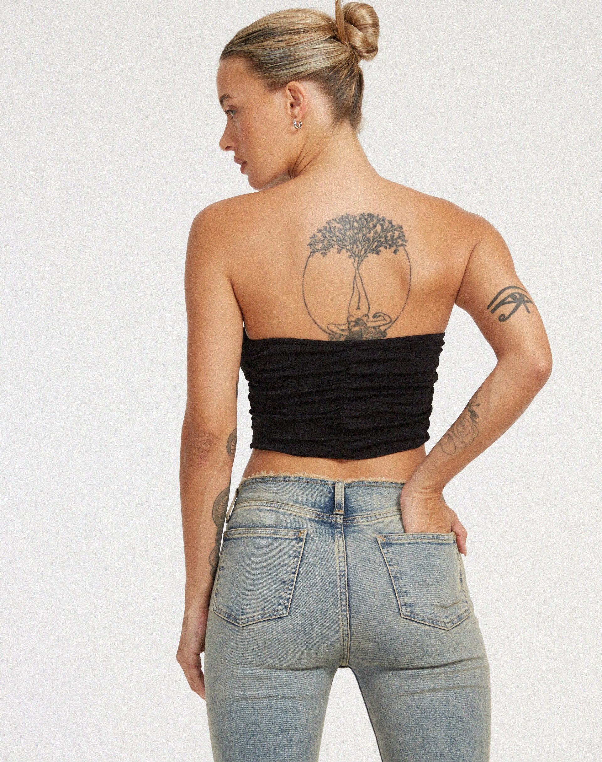 Afbeelding van Hankru Bandeau Top in Zwart