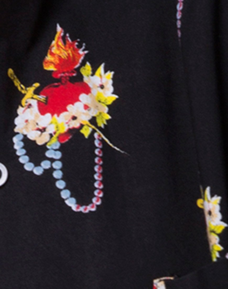 Afbeelding van Hawaiian Shirt in Sacred Heart