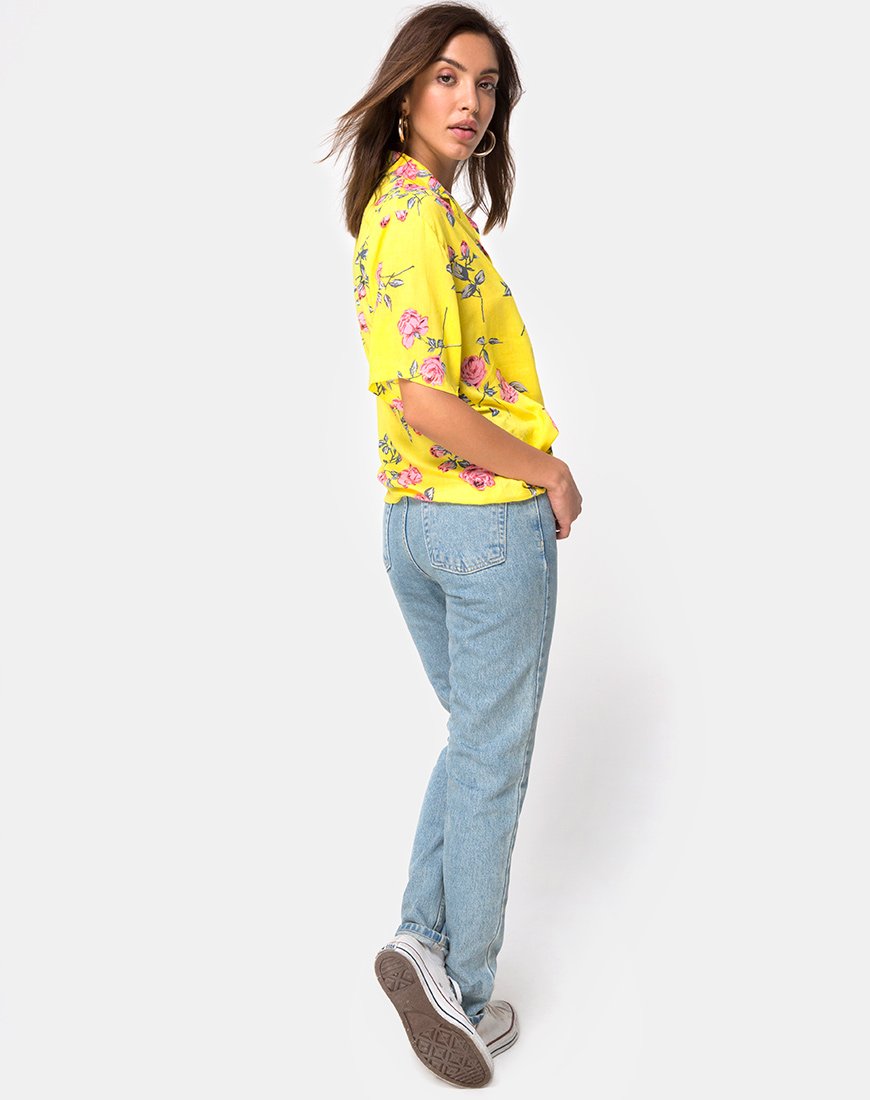 Afbeelding van Hawaii Hemd in Candy Rose Geel