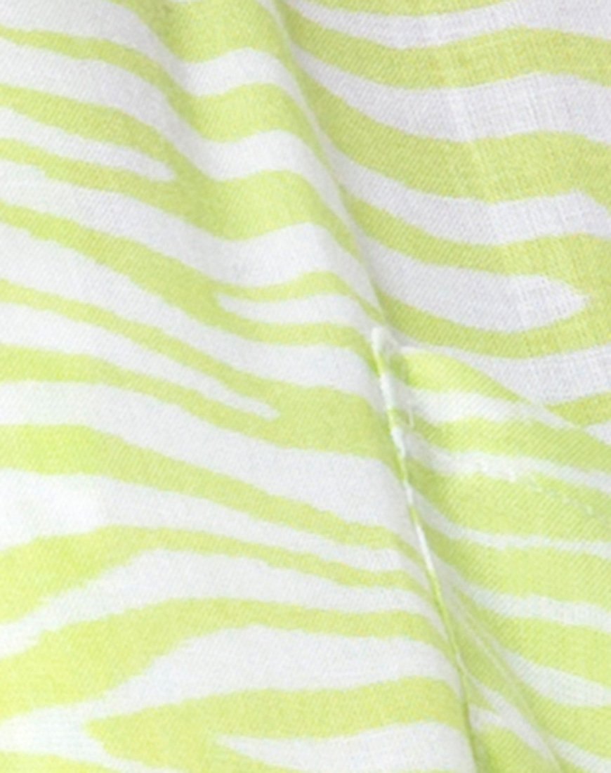 Afbeelding van Mini Broomy Rok in Klassiek Zebra Lime