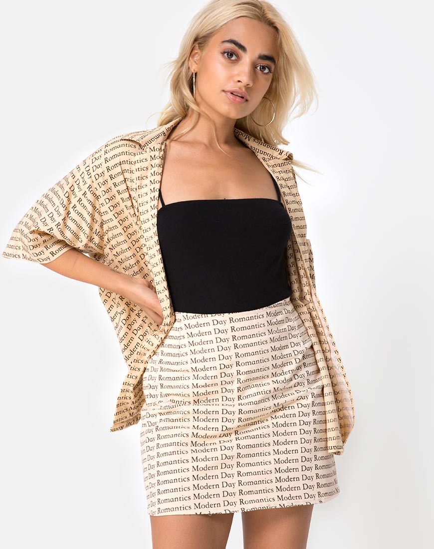 Hawaiaans shirt in Modern Day Romantics Nude