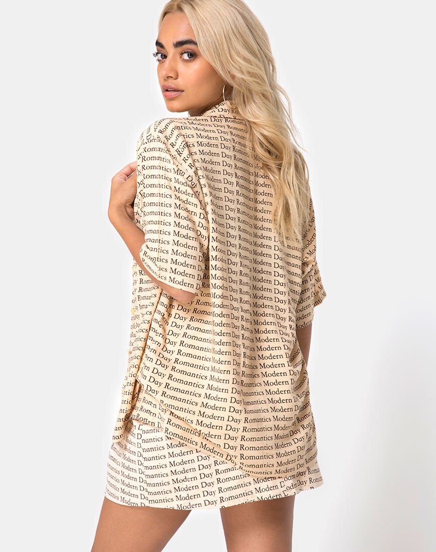 Hawaiaans shirt in Modern Day Romantics Nude