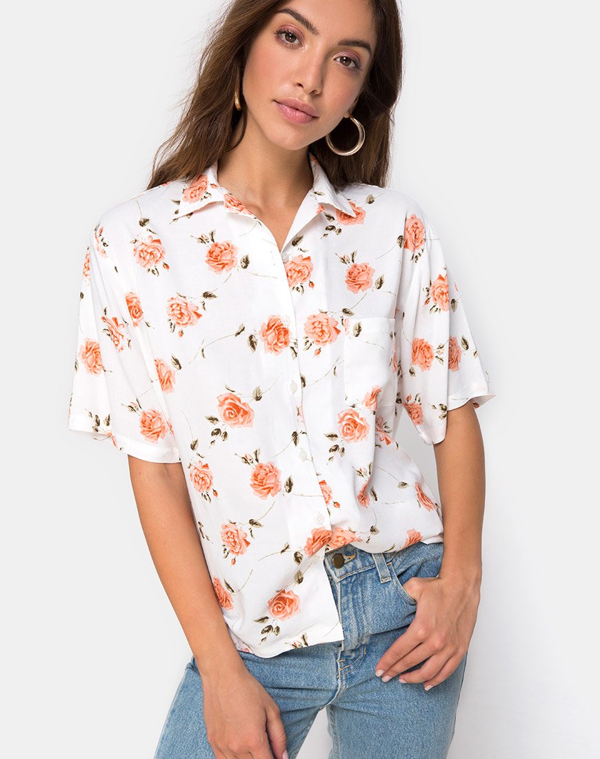 Afbeelding van Hawaïaans shirt in nieuwe romantiek