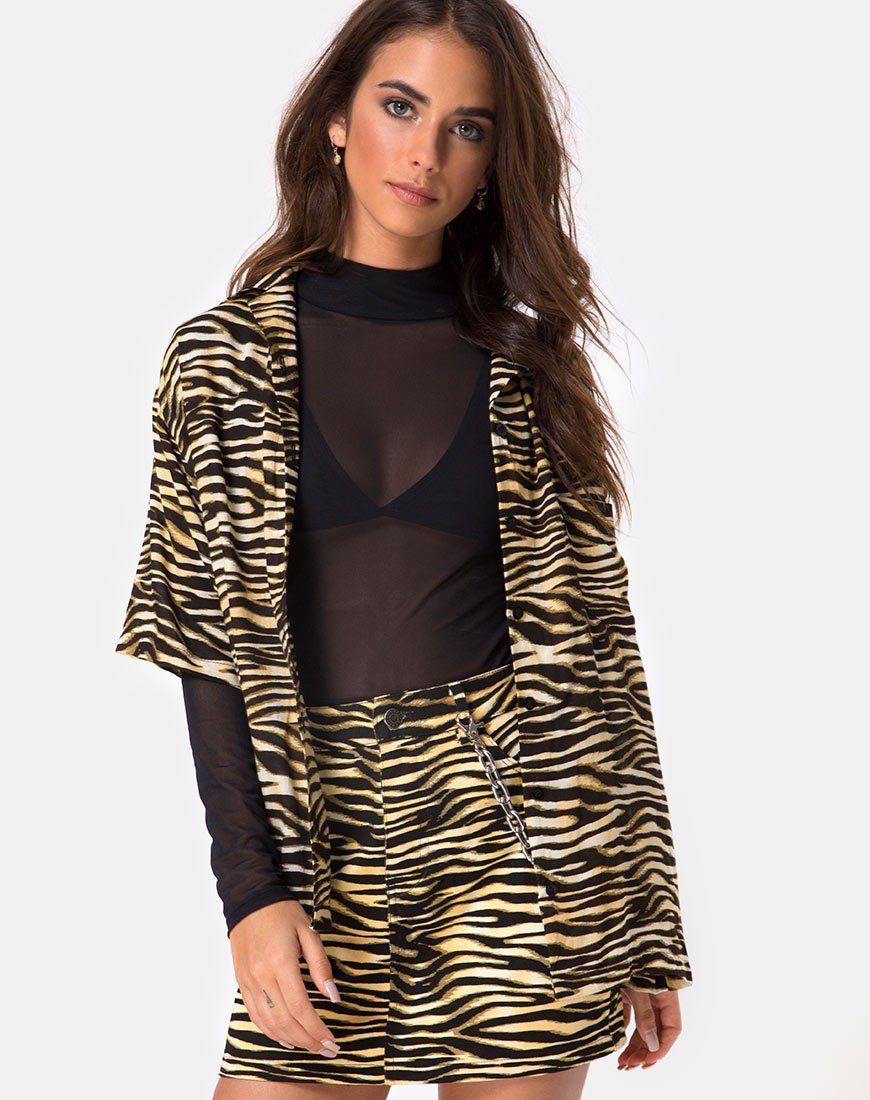 Hawaii shirt in Zip's Zebra Bruin