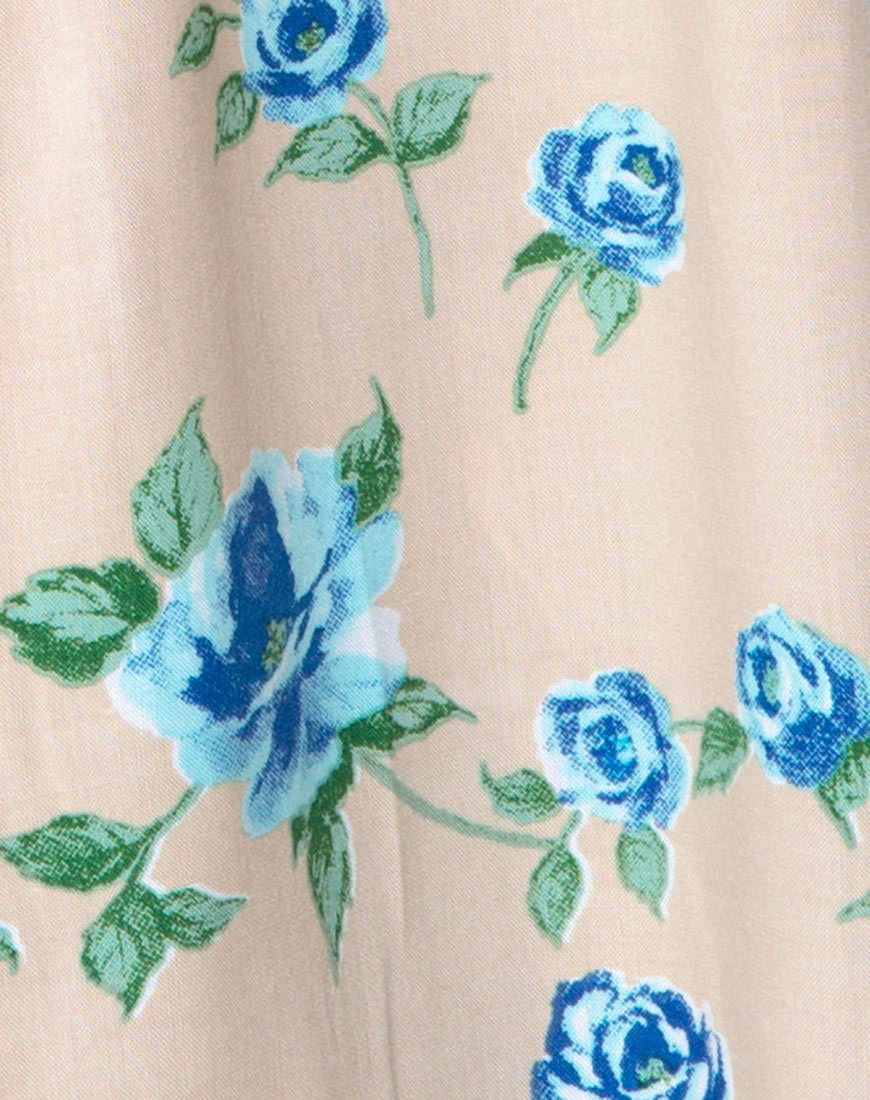 Afbeelding van Hawaii Hemd in Rozenbloesem Blauw