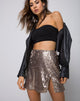 Afbeelding van Helena Rok in Pailletten Taupe