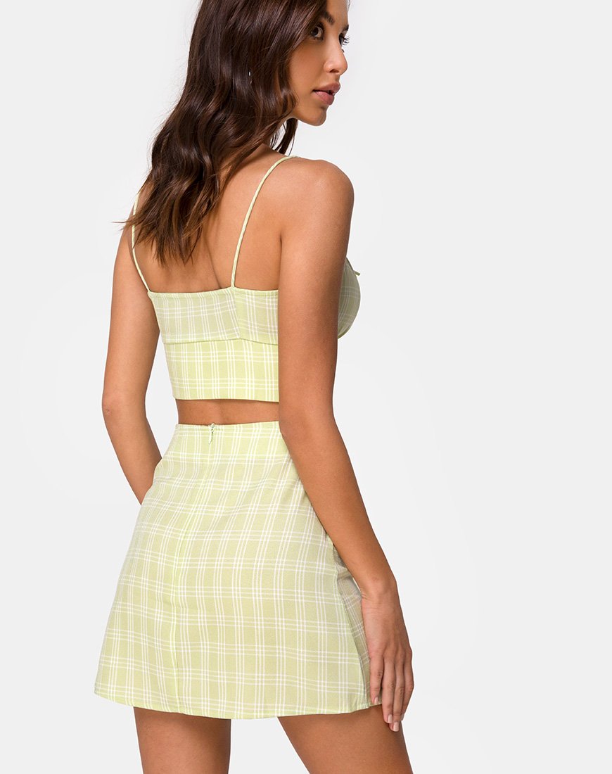 Afbeelding van Hema Crop Top in Sage Check