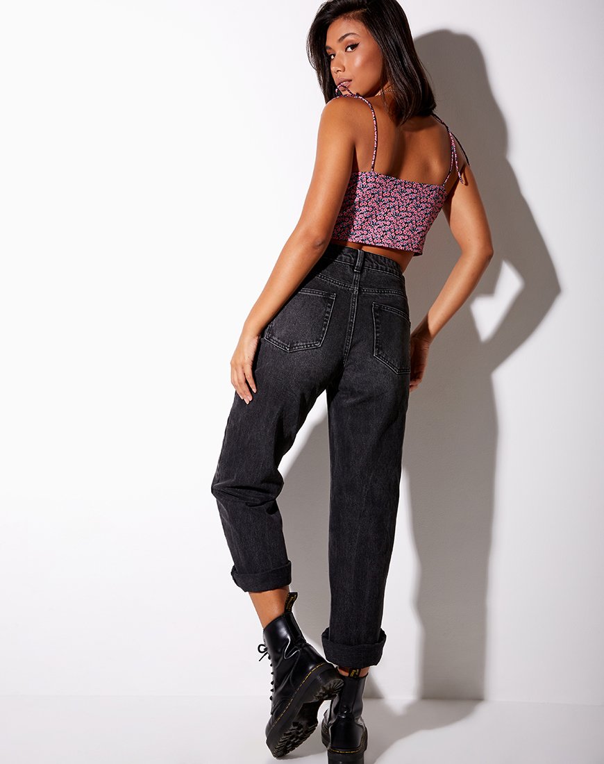 Afbeelding van Hemary Crop Top in Floral Fun Pink