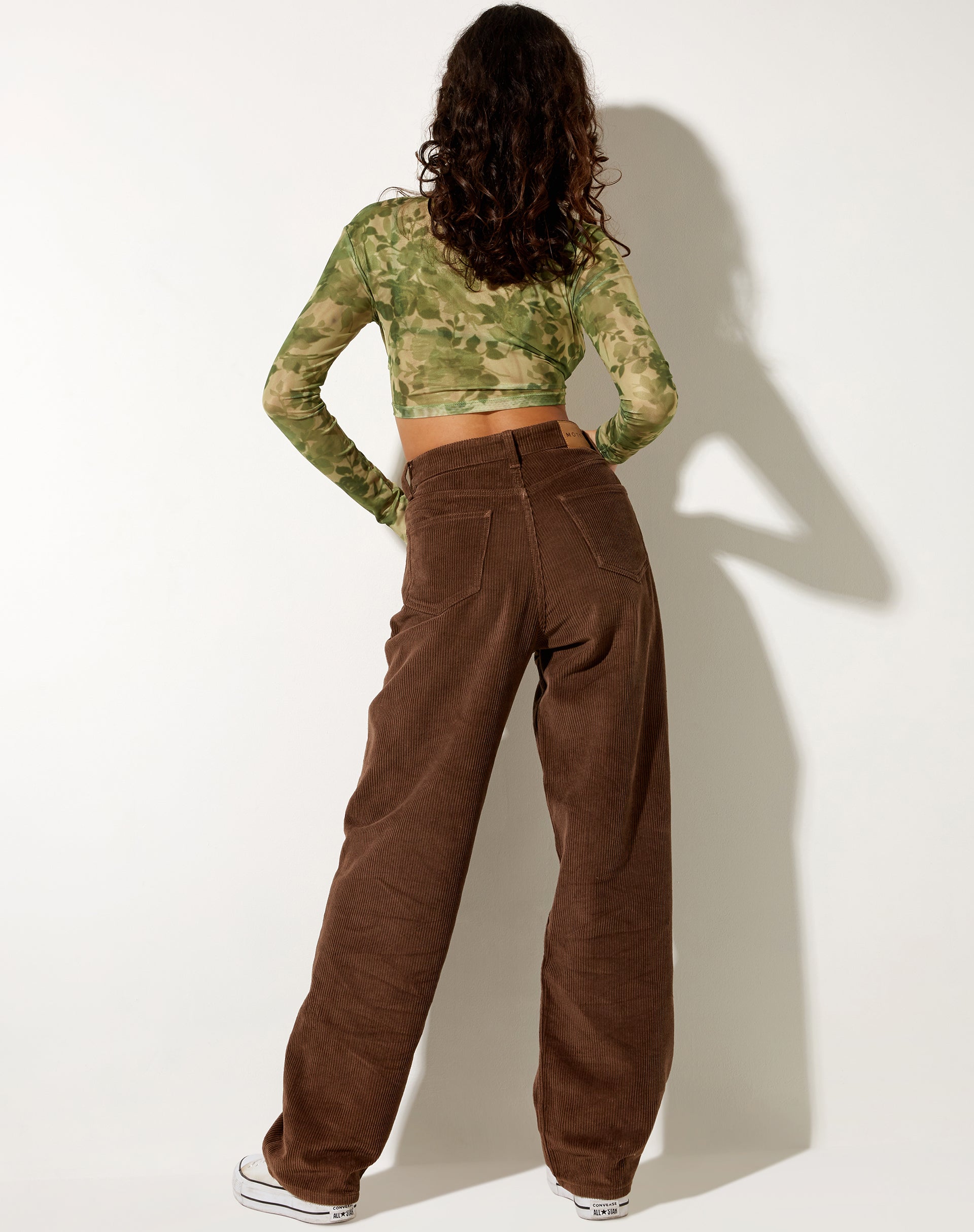 Afbeelding van Henru Cropped Cardi in Vage Bloemen