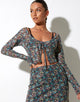 Afbeelding van Henry Cropped Cardi in Folk Floral