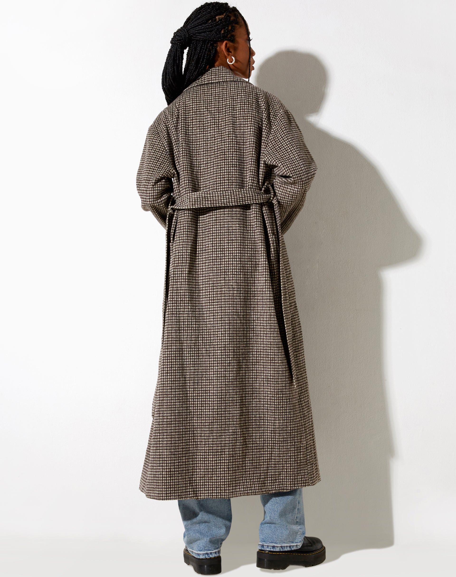 Afbeelding van Herdina Vacht in Houndstooth Bruin