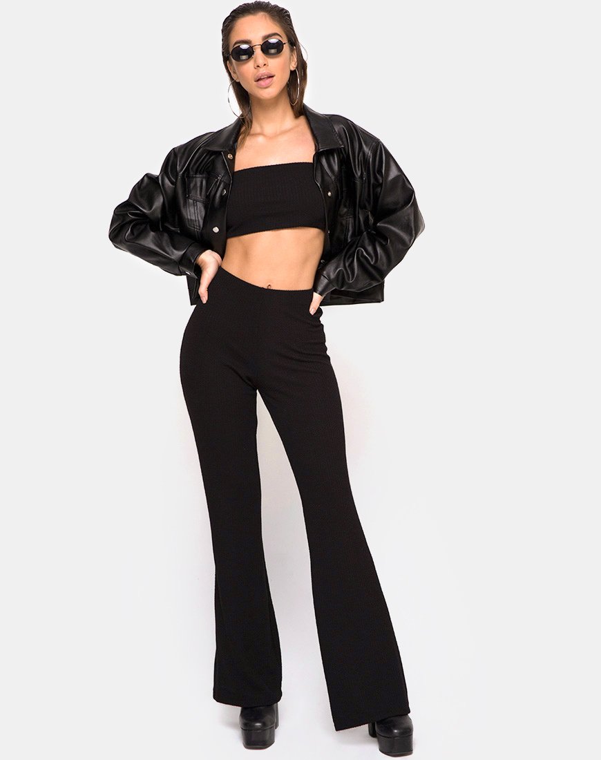 Afbeelding van Bomb Tube Top in Zwart Jumbo Rib