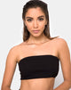 Afbeelding van Bomb Tube Top in Zwart Jumbo Rib