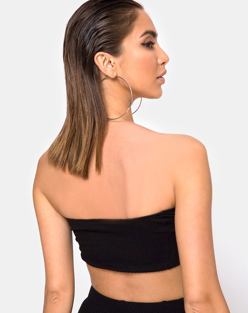 Afbeelding van Bomb Tube Top in Zwart Jumbo Rib