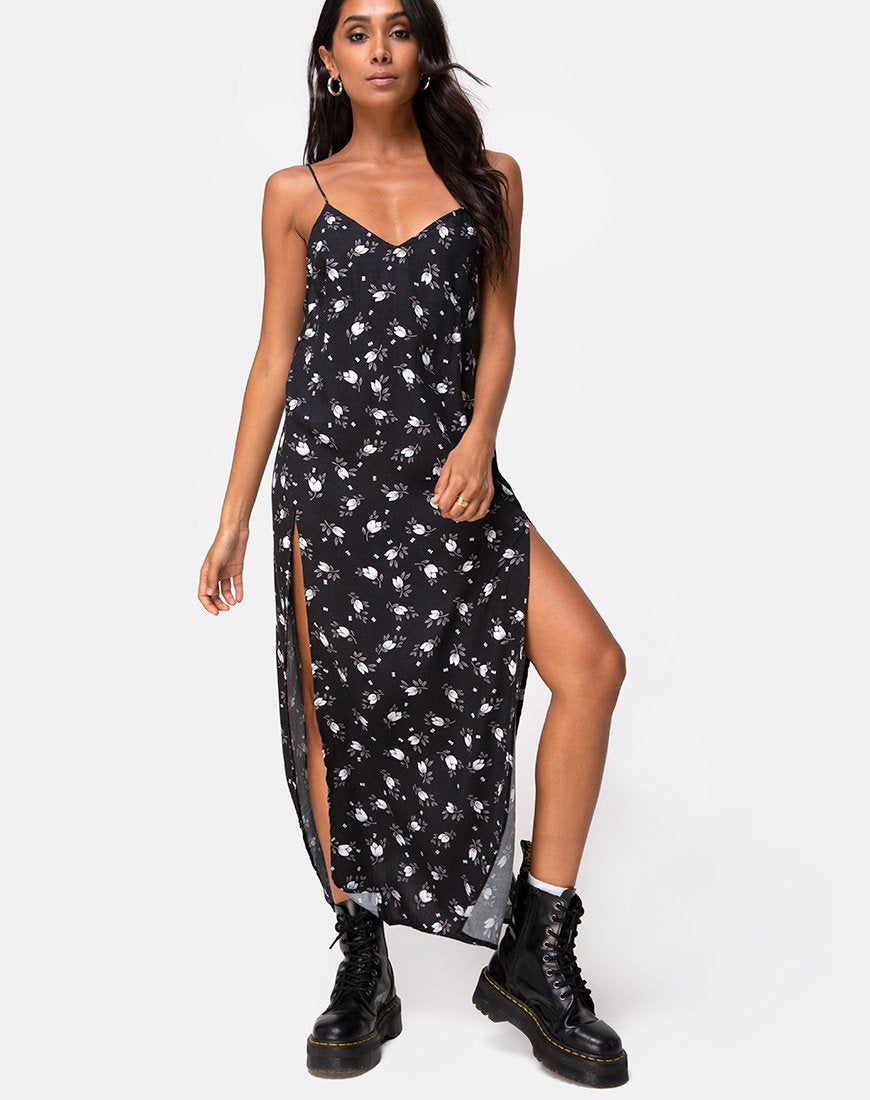 Hime Maxi Dress in Donker Tulp