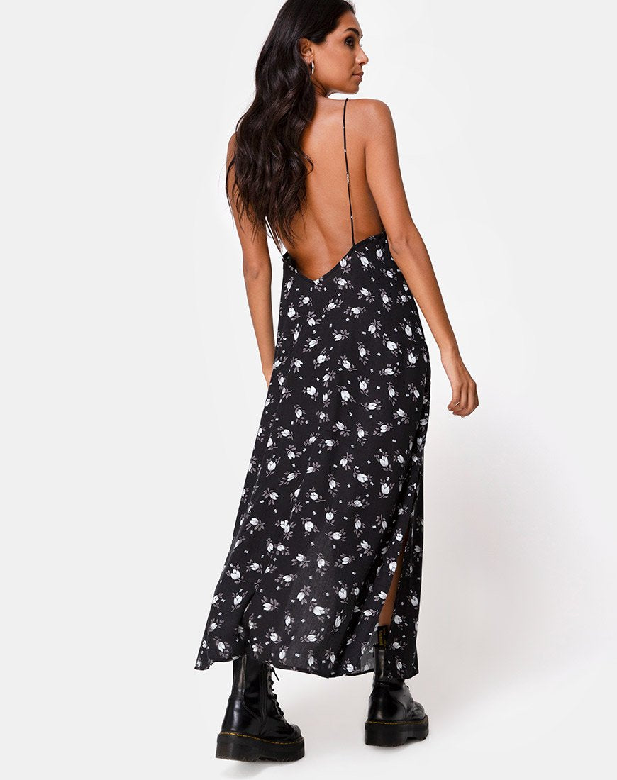 Hime Maxi Dress in Donker Tulp