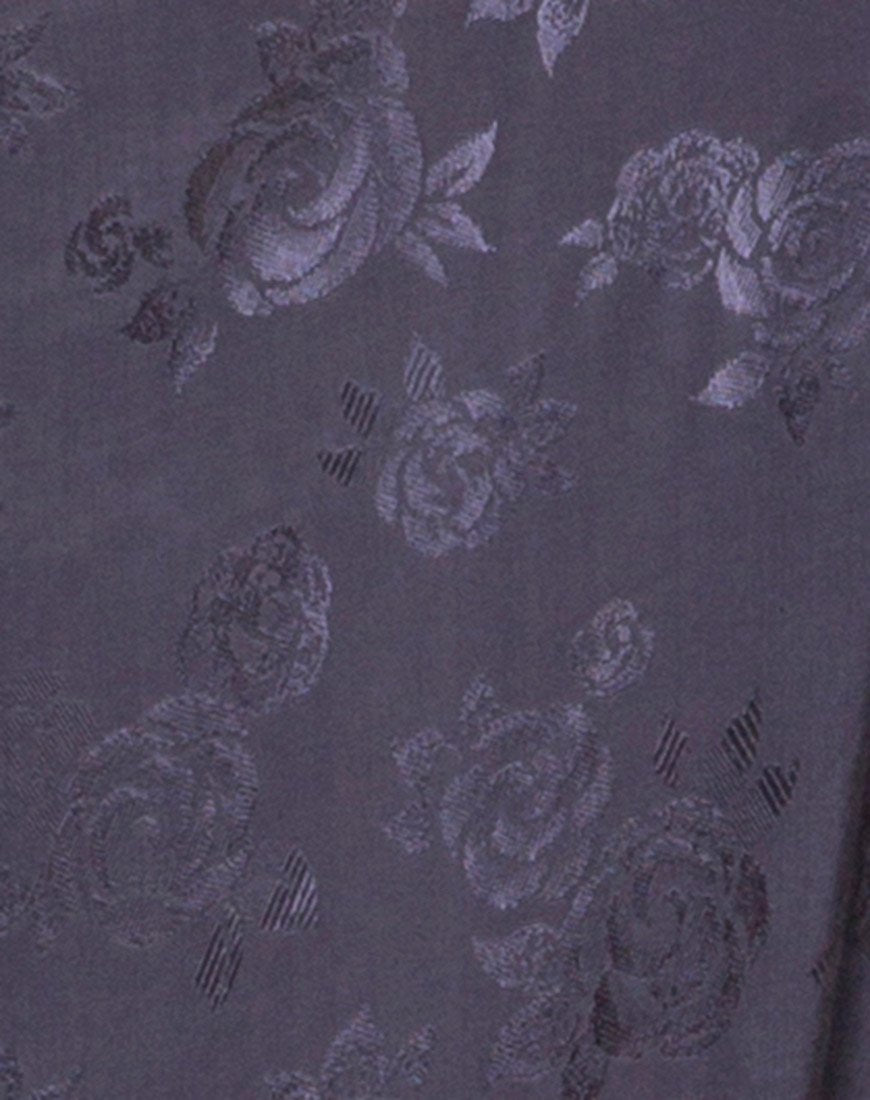 Afbeelding van Hime Maxi Dress in Satin Grey Rose