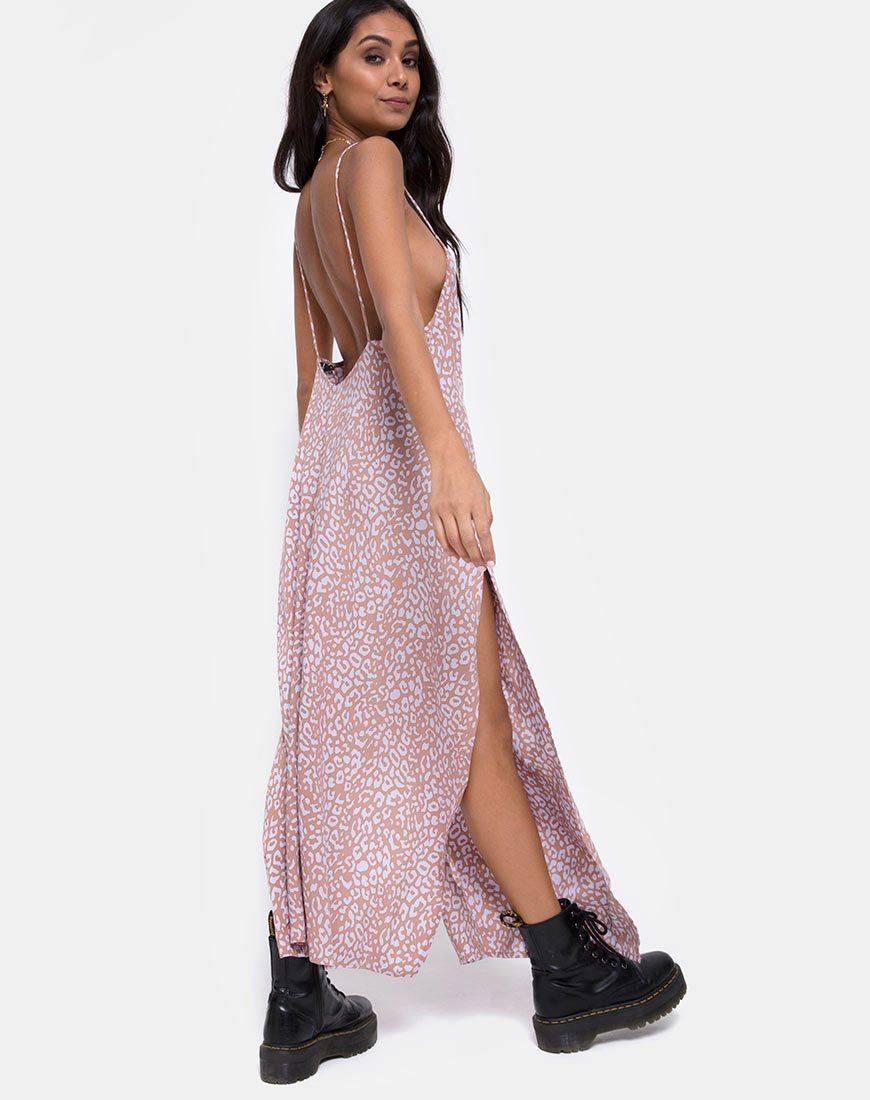 Afbeelding van Hime Maxi Dress in Leopard Spot