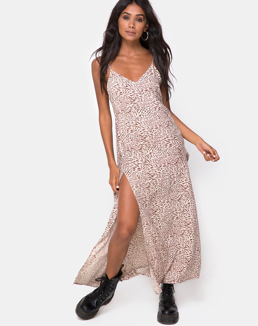 Afbeelding van Hime Maxi Dress in Safari Taupe