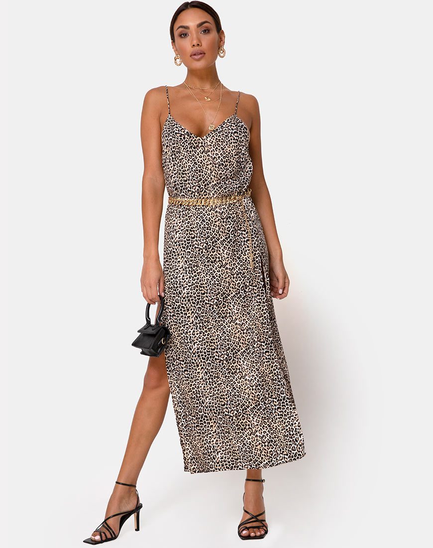 Afbeelding van Hime Maxi Dress in Rar Leopard