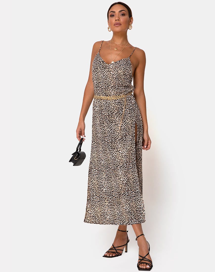 Afbeelding van Hime Maxi Dress in Rar Leopard