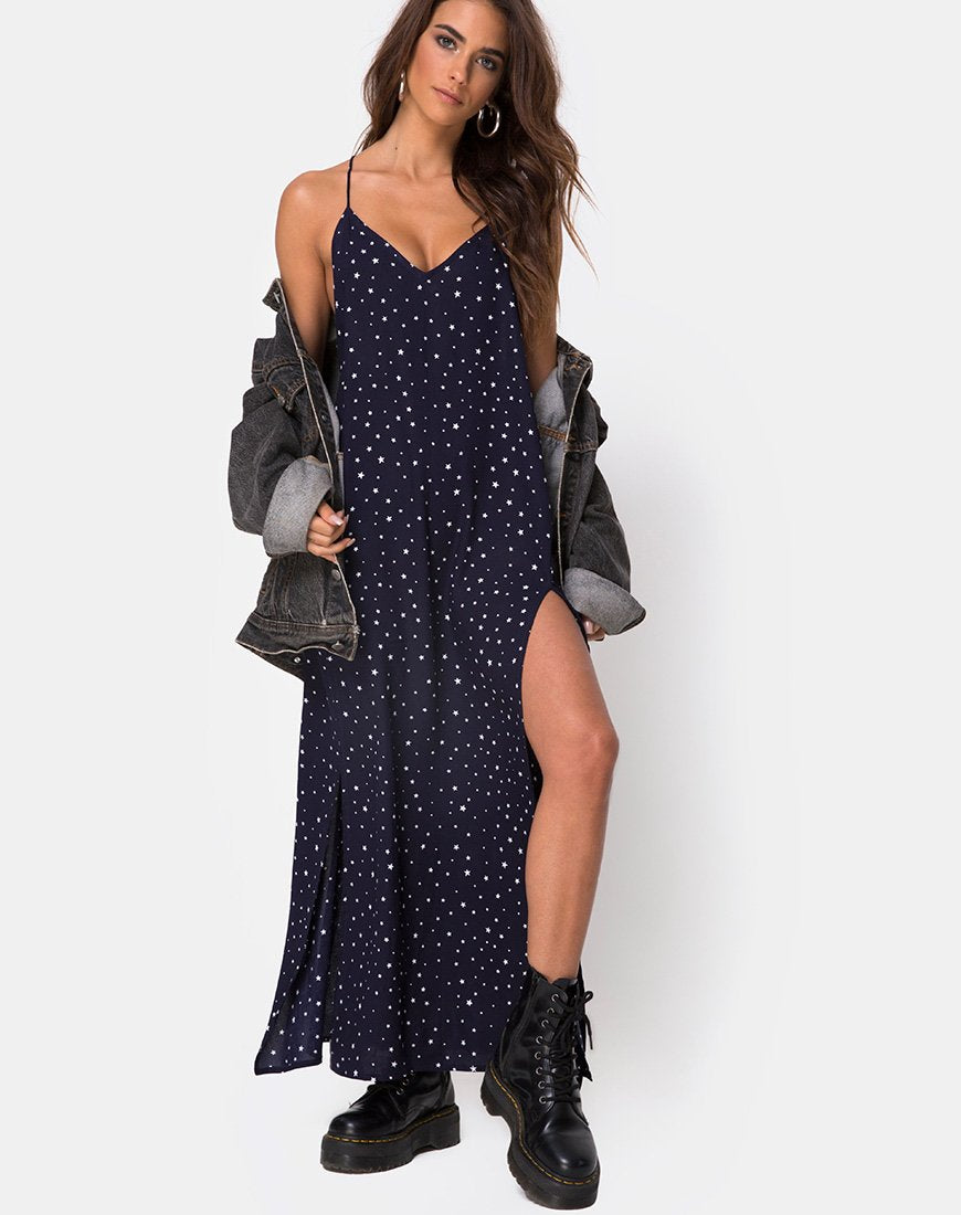 Afbeelding van Hime Jurk in Starstruck Navy