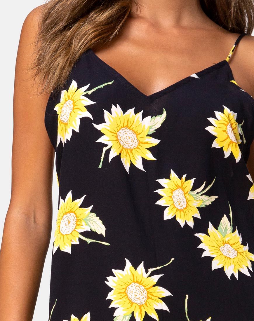 Afbeelding van Hime Maxi Dress in Sunny Days Zwart