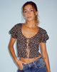 Afbeelding van Hindia Cardi in Ditsy Floral Bronze