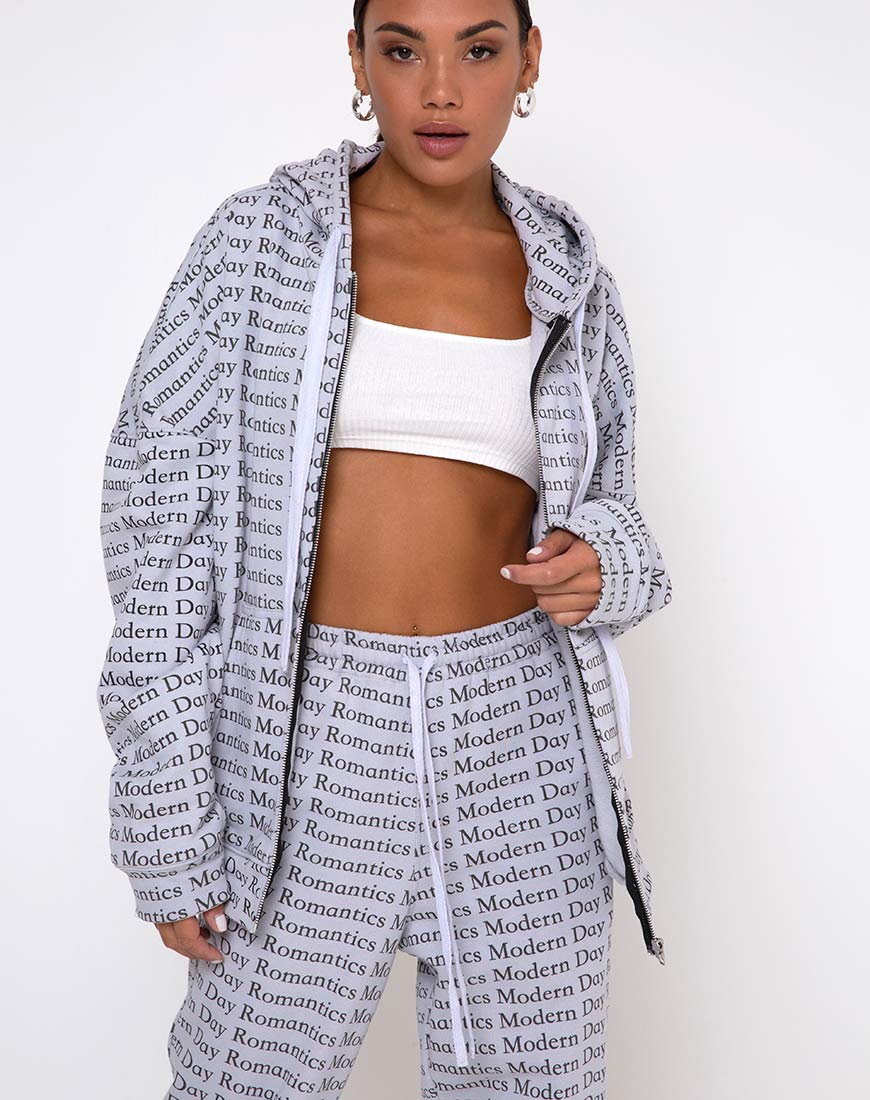 Hollack Hoody in Modern Day Romantics Grijs
