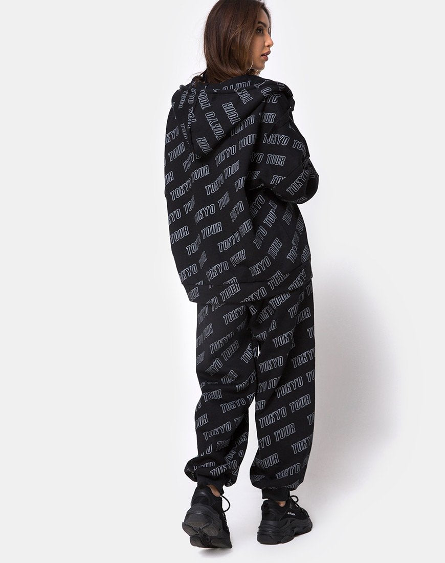 Afbeelding van Hollack Zip Hoody in Tokyo Tour Zwart