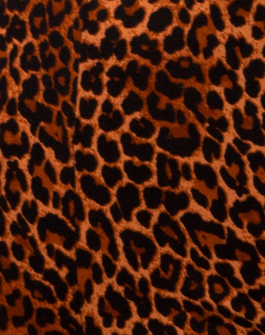 Afbeelding van Hot Pant in Ditsy Luipaard Oranje