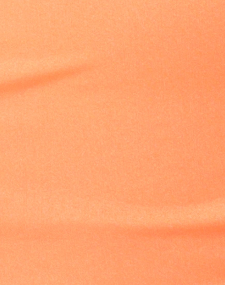 Afbeelding van Hulana Bodycon Jurk in Fluor Oranje