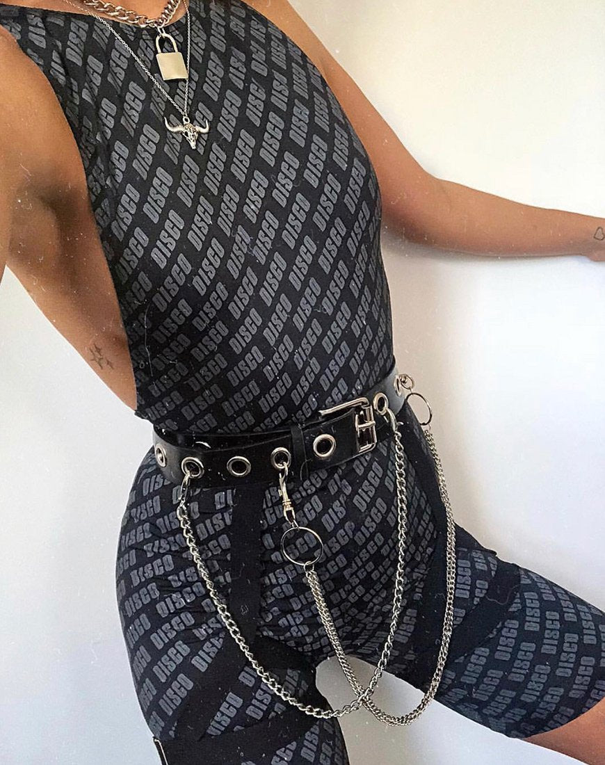 Acro Unitard in Diagonale Disco