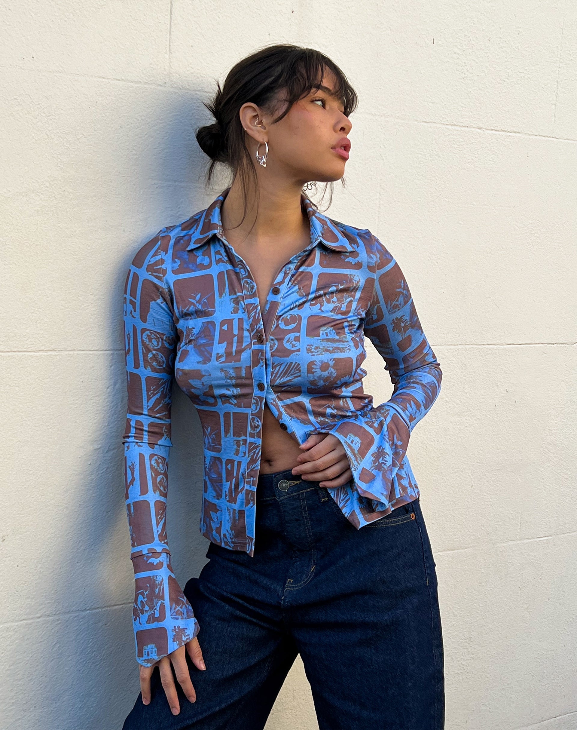 beeld van Keani shirt in fotografisch blauw