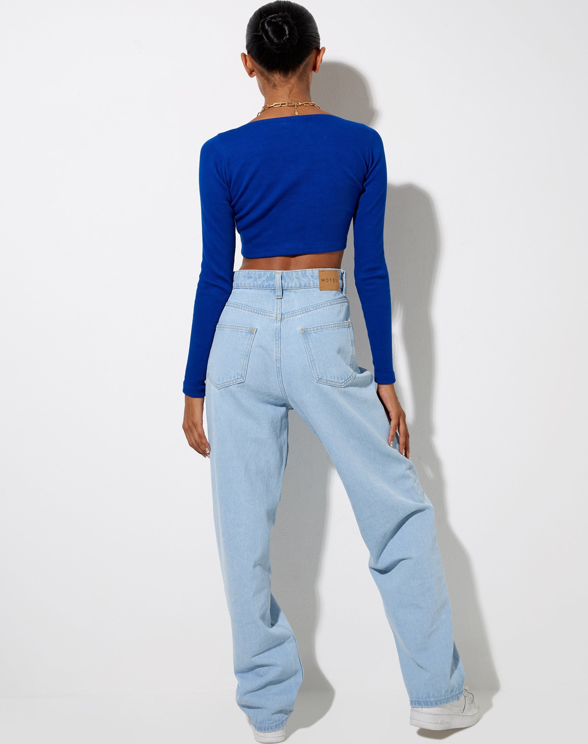 Afbeelding van Ineke Crop Top in Kobalt