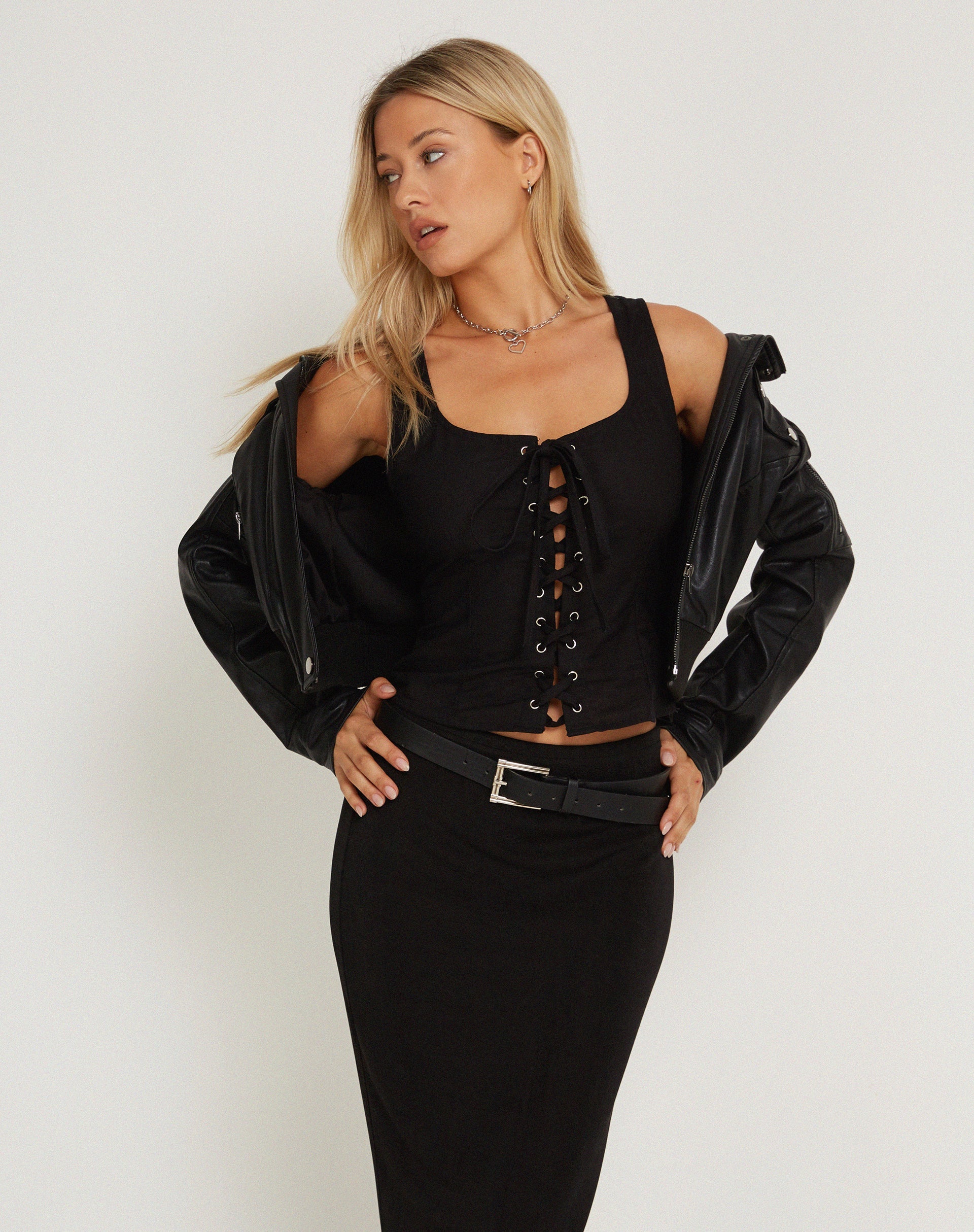 Afbeelding van Inga Corset Top in Zwart